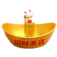 Lingote Vasija Gato Plástico 23cm