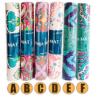 Tapete Yoga PVC impreso 6mm con bolsa
