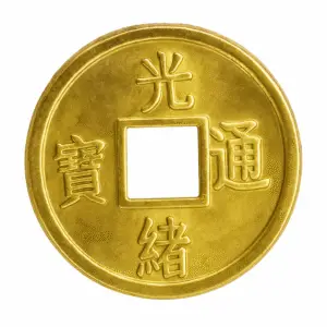 Moneda Dorada Metal