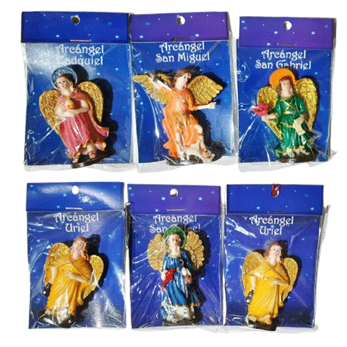 Angeles Colores Poliresina 6cm Item 1526 Arcángeles Colores Poliresina 6.5cm