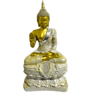 Buda-Dorado-Beige-Poliresina-30cm-item-1607 Buda Dorado Beige Poliresina 30cm