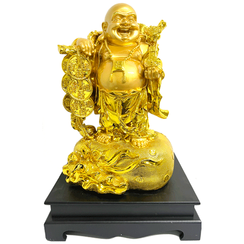 Buda-Dorado-Bolsa-Dinero-Poliresina-item-1569 Buda Dorado Bolsa Dinero Poliresina