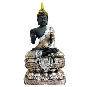 Buda-Negro-Vidrio-Poliresina-30cm-item-1608 Buda Negro Vidrio Poliresina 30cm