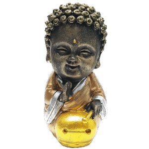 Buda Niño Tambor Poliresina 9.5cm