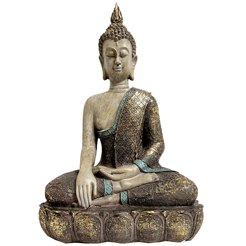 Buda Sentado Base Poliresina 38cm