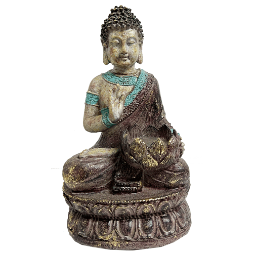 Buda Sentado Base Portavela Poliresina 25cm item 1650 Buda Sentado Base Portavela Poliresina 25cm