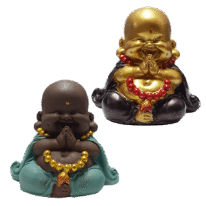 Buda Sonriente Sentado Poliresina 8.5cm