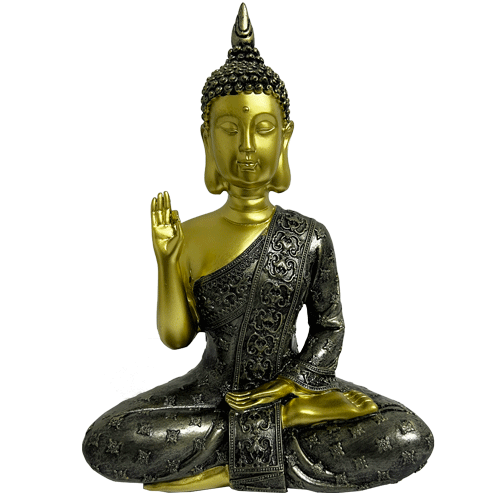 Buda-Vestido-Poliresina-27cm-item-1603 Buda Vestido Poliresina 27cm