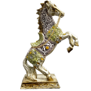 Caballo Vestido Poliresina 20cm