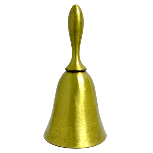 Campana Mesa Lisa Dorada Metal 10cm item 6018 Campana Mesa Lisa Dorada Metal 10cm