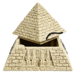 Cofre Piramide Egipcia Poliresina 9cm