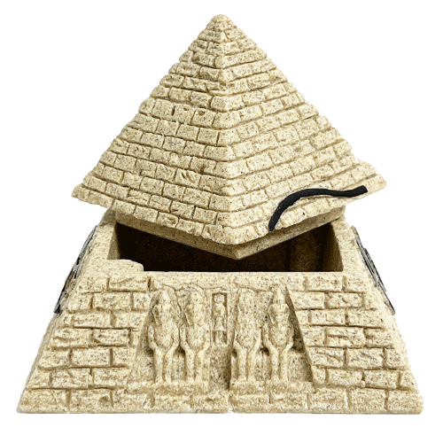 Cofre Piramide Egipcia Poliresina 9cm