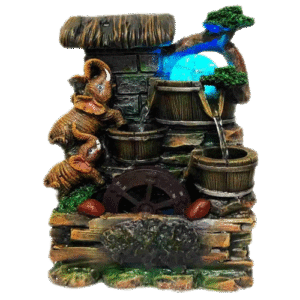 Fuente-Elefantes-Jarron-Poliresina-29cm-item-1118 Fuente Elefantes Jarron Poliresina 29cm