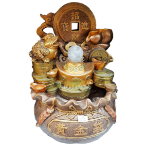 Fuente-Moneda-Rana-Sobre-Moneda-Lingote-Poliresina-31cmitem-1106 Fuente Moneda Rana Sobre Moneda Lingote Poliresina 31cm