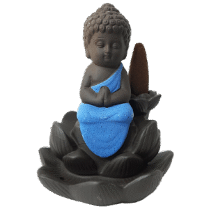 Fuente de Humo Flor Loto Buda 12cm