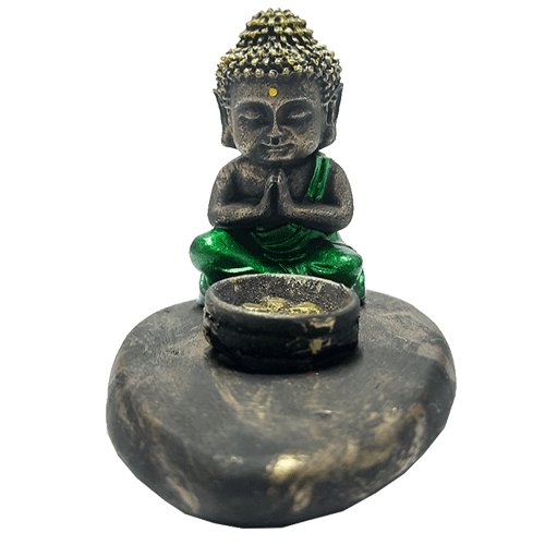 Porta Incienso Buda Poliresina 9cm