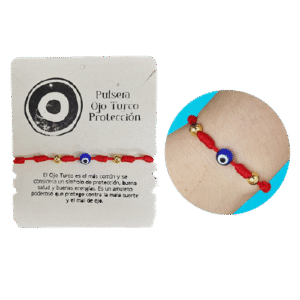 Pulsera Proteccion Ojo Turco 7 Nudos Balines - Item 7012 Pulsera Protección Ojo Turco