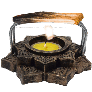 Quemador Palo Santo Flor Poliresina 5cm