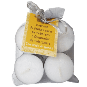 Velitas x 8 pebetero o quemador 4cm